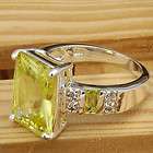 Fashion Green Jewelry Gemstone Gems Silv