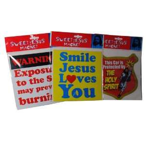  Lot of 3 Sweet Jesus Inspirational Religious Car Magnets 