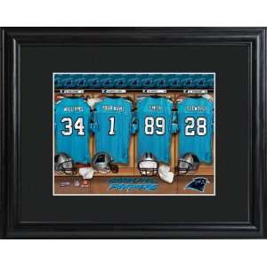 : Baby Keepsake: Carolina Panthers Personalized NFL Locker Room Print 