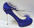 NIB BRIAN ATWOOD FOLLOW ME PLATFORM SPIKE HEEL PURPLE S