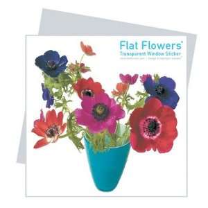 Flat Flowers Greetings in Anemone Color Red  Kitchen 