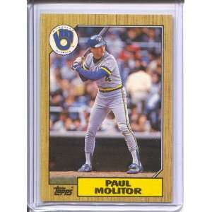  1987 Topps #741 Paul Molitor Sports Collectibles