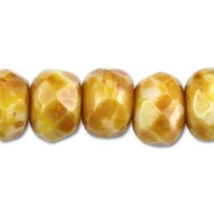    5x4mm Milk Toffee Roundel Bead Strand Arts, Crafts & Sewing