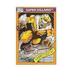   : 1990 Impel Marvel Comics #57 Sabretooth Trading Card: Toys & Games