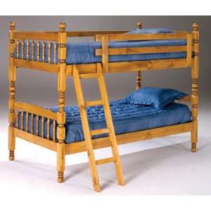  Twin / Twin Pine Bunk Bed: Home & Kitchen