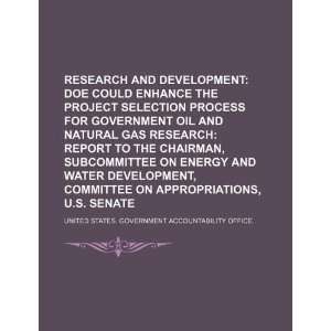   process for government oil and natural gas research: report to the