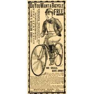   Giveaway Event Biking Bikes   Original Print Ad