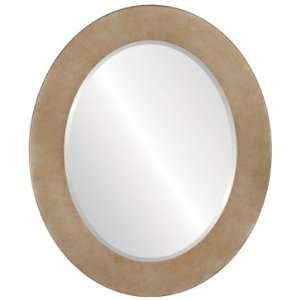  CafÃ(c) Oval in Black Silver Mirror and Frame