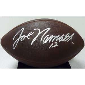 Joe Namath Autographed Football   The Duke PSA COA   Autographed 