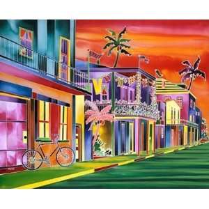 Tropical Bicycle Wall Mural:  Home Improvement