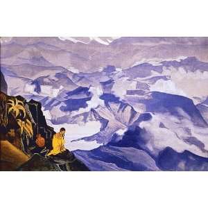  Hand Made Oil Reproduction   Nicholas Roerich   32 x 20 