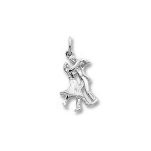 Dancers Charm in White Gold: Jewelry
