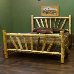  Cedar Lake Sunburst Log Bed: Home & Kitchen