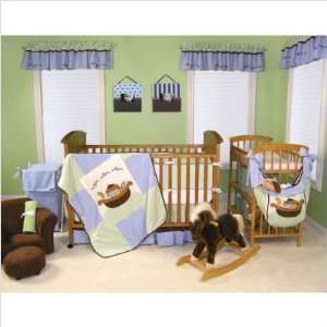  Trend Lab Noahs Ark Green and Blue Window Valance: Baby