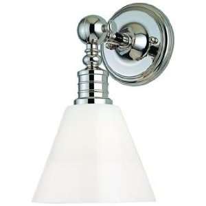  Darien Polished Nickel and Opal 14 High Wall Sconce: Home 