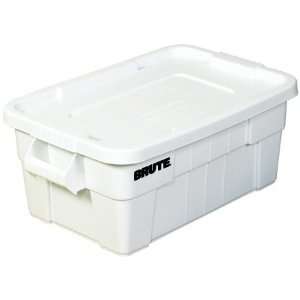  18 x 28 x 11 White Brute Totes with Lid (1/Pack): Home 