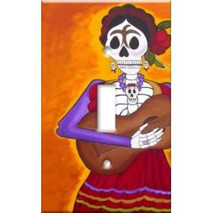   Switch Plate Cover Art Flor Y Cano Day of the Dead S