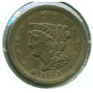  1851 Coronet Type Half Cent 