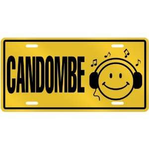 NEW  SMILE !   I LISTEN CANDOMBE  LICENSE PLATE SIGN MUSIC:  