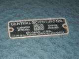   Central Scientic Co. Cenco Laboratory Apparatus Spectroscope  