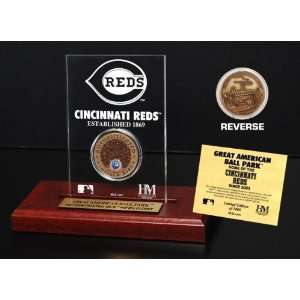  Great American Ball Park Infield Dirt Coin Etched Acrylic 