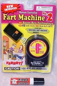  Gift Prank College Fart Machine with remote 2 & 1 Stinky Fart Spray