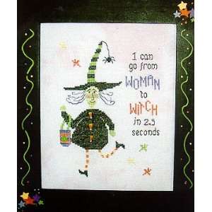  Woman To Witch   Cross Stitch Pattern: Arts, Crafts 