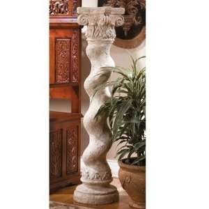  Capitoline Barley Twisted Column in Antique Stone