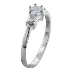  Size 8 Round Cut Cz Promise Ring: Pugster: Jewelry