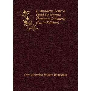   Censuerit (Latin Edition) Otto Heinrich Robert Wetzstein Books