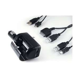  Car&Driver Powercam Inc 4 Way Universal Dual USB Charger w 