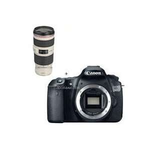  Canon EOS 60D Digital SLR Camera Body, with EF 70 200mm f 