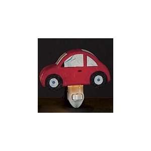  Kids Red Car Plug in Night Light 6 7 w&h & 2.5 d