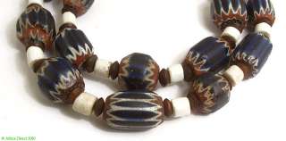Venetian Seven Layer Chevron Trade Bead Necklace  