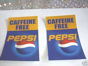 PEPSI CAFFEINE FREE Stickers FREE SHIPPING  