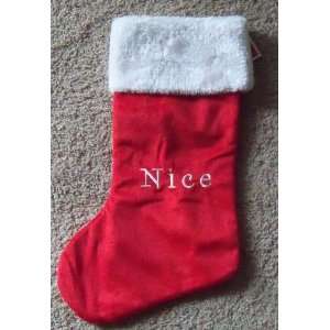  Nice Christmas Stocking W/top Fur New/tags: Everything 