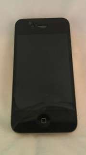 Apple iPhone 4   8GB   Black (AT&T)Smartphone   Crack on Back, Nice 