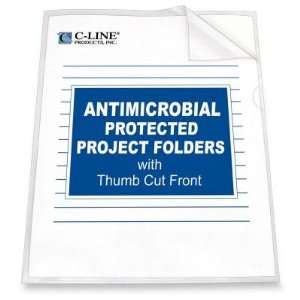   Project Folder,Letter   8.5 x 11   25 / Box   Clear: Office Products