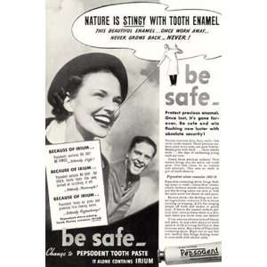   1937 Pepsodent: Nature is stingy with tooth enamel.: Pepsodent: Books