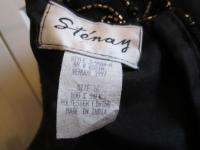 Stenay Black Beaded Dress  Size 16  