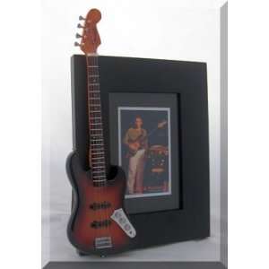  JACO PASTORIUS Miniature Guitar Photo Frame Fender Jazz 