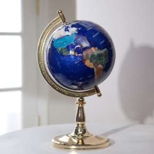  Hamilton Lapis 9 inch Diam. Tabletop Globe with Single 