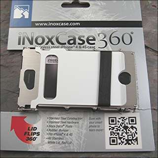   White for iPhone 4 & 4s Stainess Steel INOX Case Brand NEW!!!  