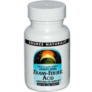  Trans Ferulic Acid, 250 mg, 60 Tablets Health & Personal 