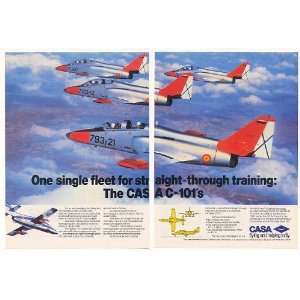  1983 CASA C 101 Jet Trainer Aircraft Fleet 2 Page Print Ad 