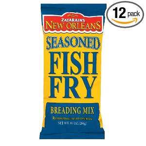 ZATARAINS New Orleans Seasoned Fish Fry, 10 Ounce (Pack of 12 