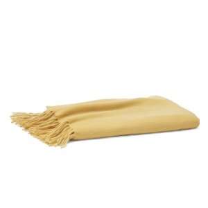  Solid 100% Cashmere 50 x 65 Throw Blanket Marigold 