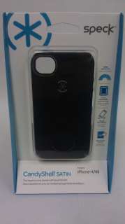 Speck CandyShell Satin Case for Apple iPhone 4 4S Black and Gray SPK 