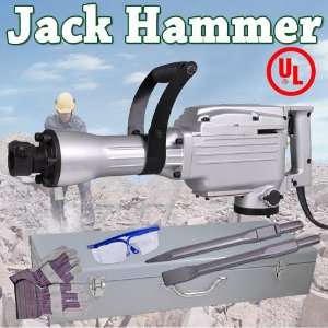 1240W Electric Demolition Jack Hammer W/ Bits Case Concrete Breaker 
