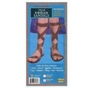   By Forum Novelties Inc Roman Child Sandals / Brown   Size Large (4 6
